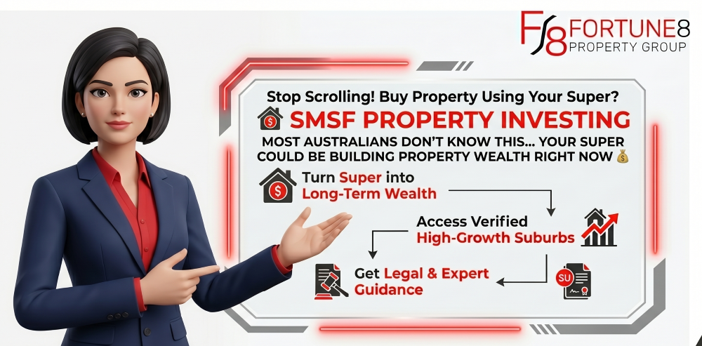 Unlock your super to build property wealth. Expert SMSF property investment advice from Fortune8 Property Group.